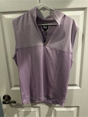 FootJoy Heather Yoke 1/2 Zip Golf Vest Men’s Small Lavender NWT